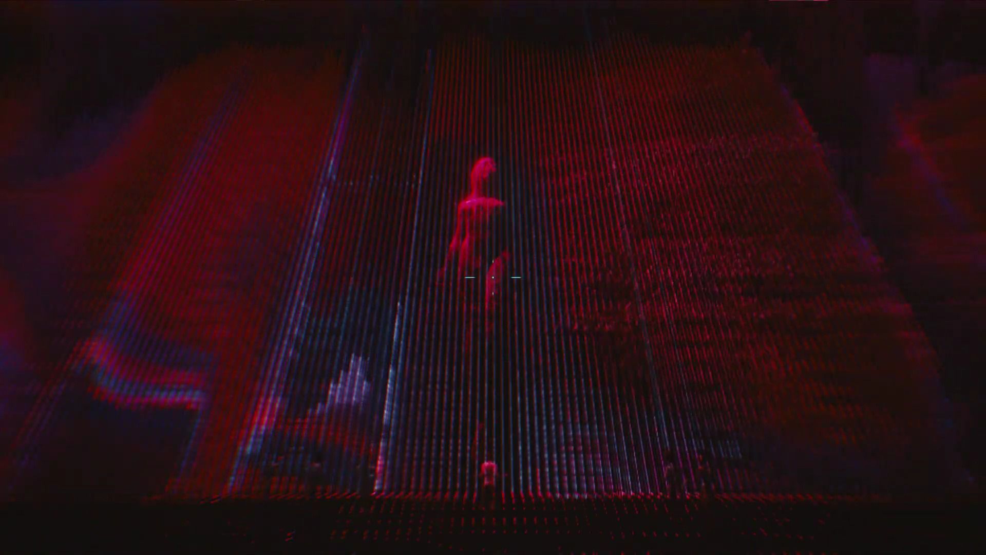 Глядя на Альта Каннингема на Черной стене в квесте «Передача» в Cyberpunk 2077.