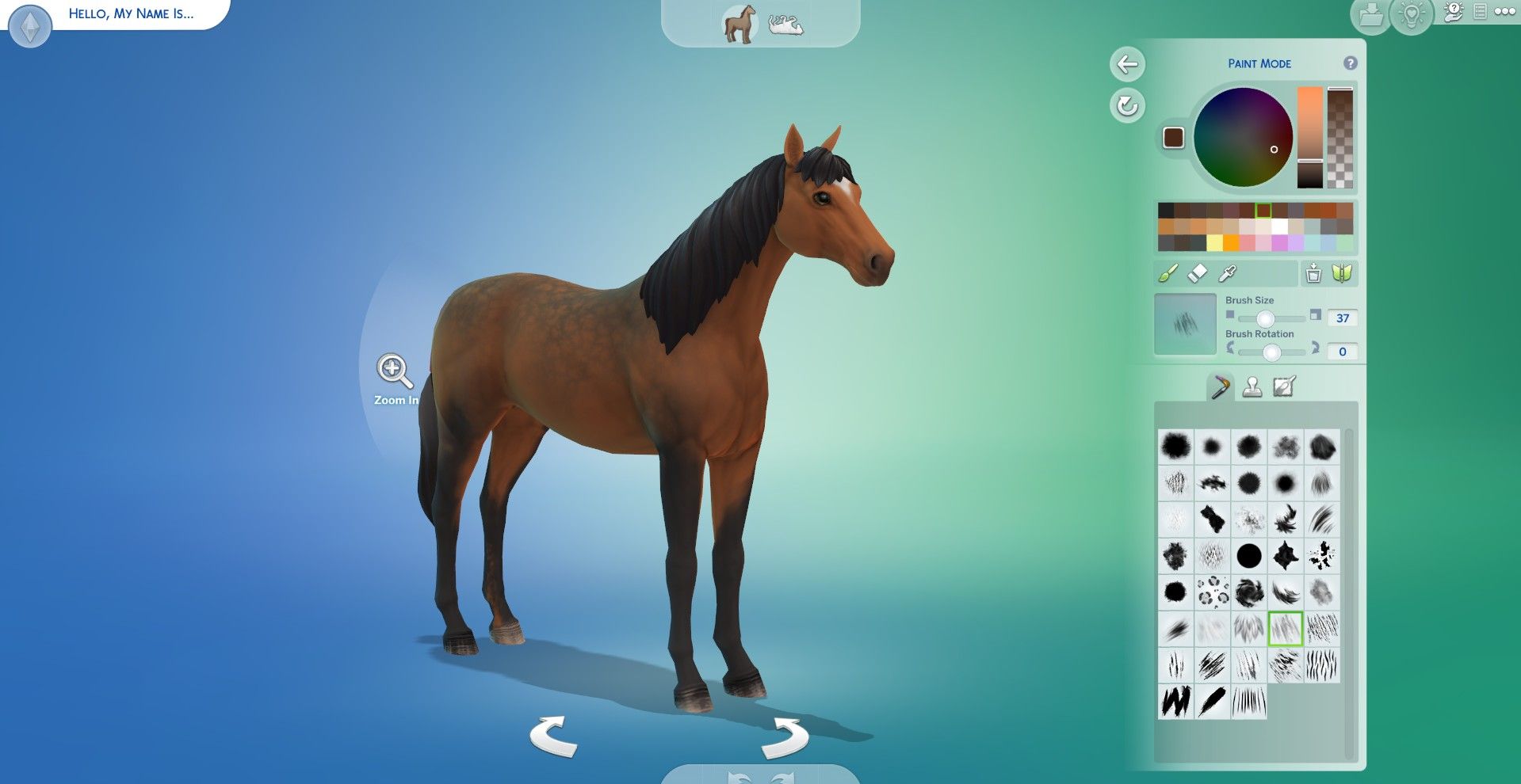 cas краска для лошади sims 4 создать лошадь