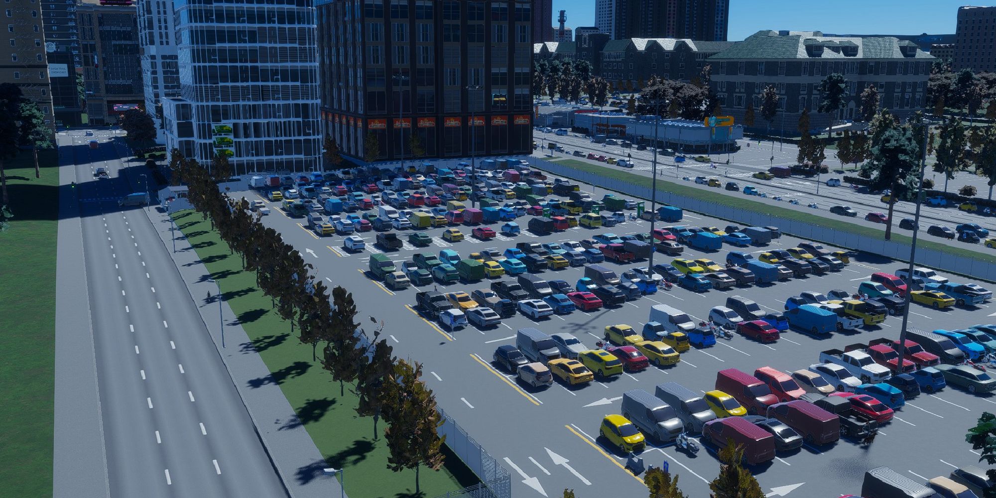 панорамы города 2 полноценные парковки