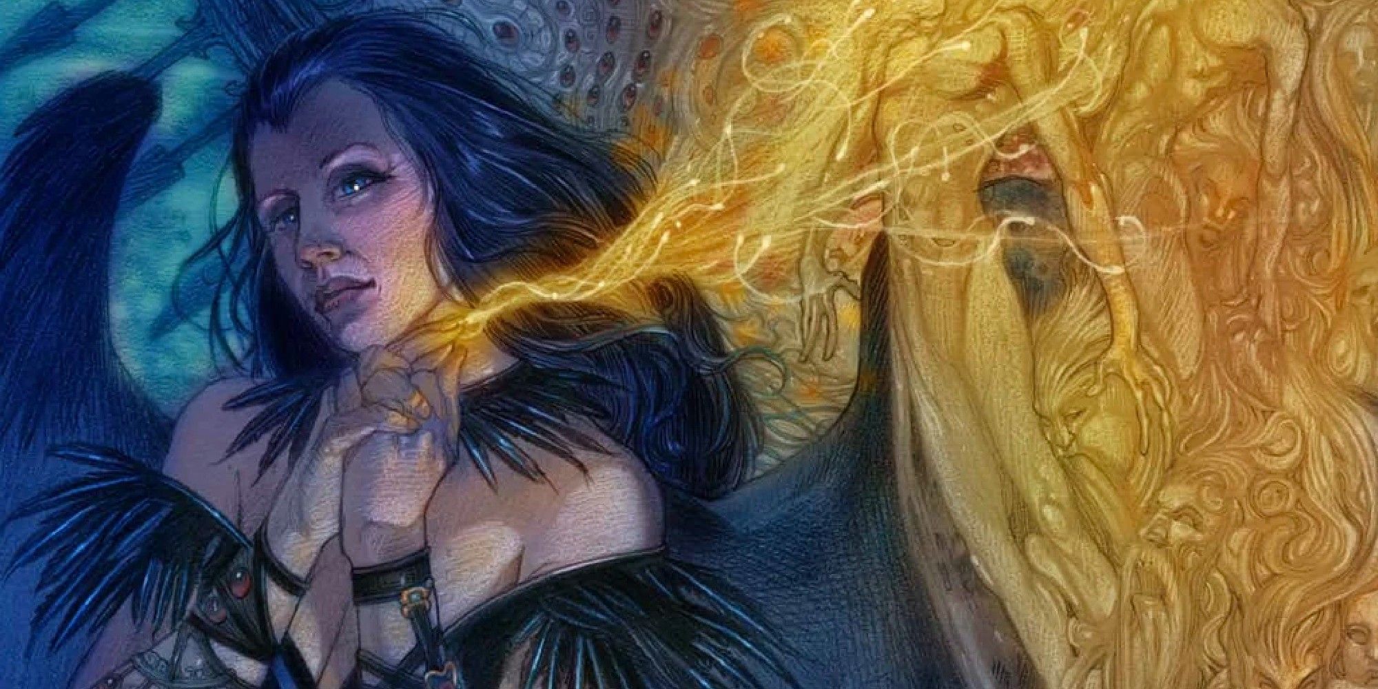 Изображение Dungeons & Dragons, на котором изображена Королева Воронов, поглощающая души