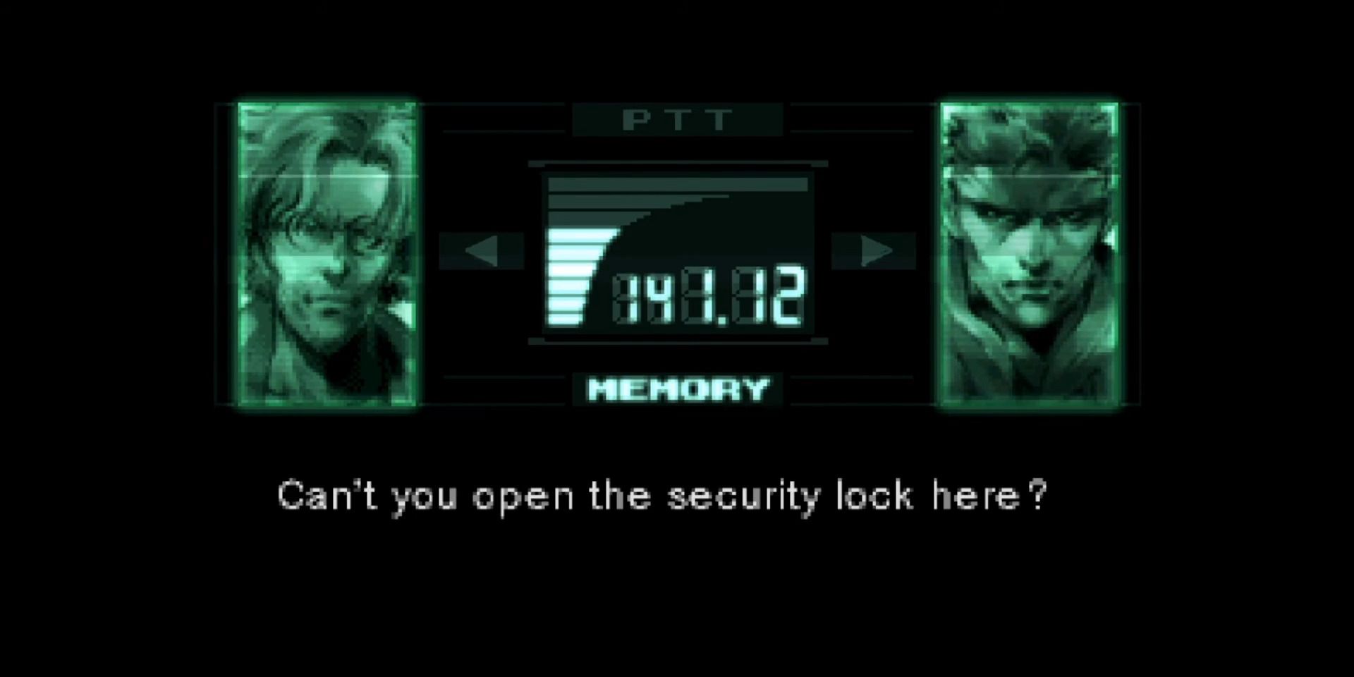 Изображение Снейка и Отакона при вызове кодека в Metal Gear Solid