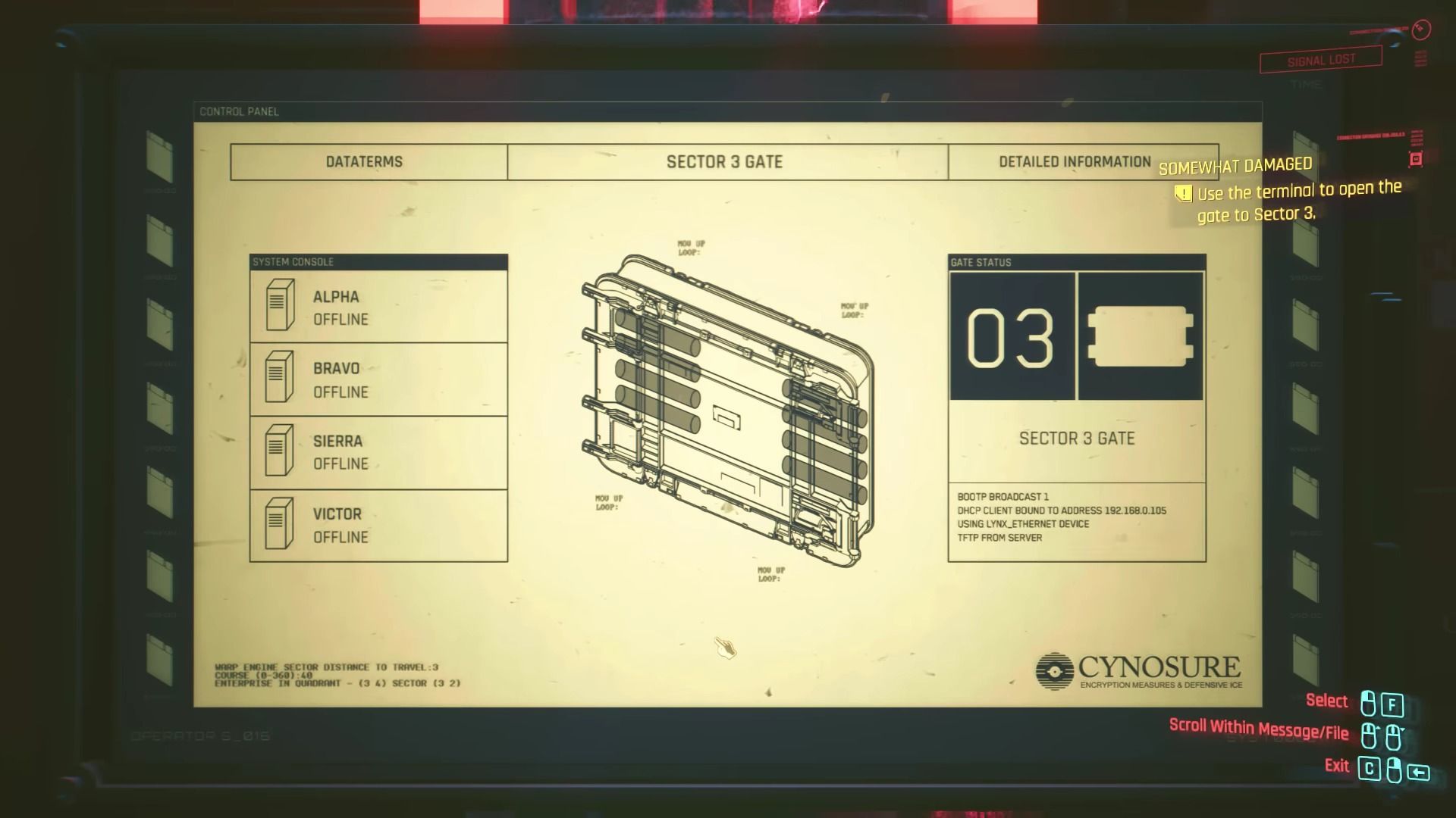 Управление воротами сектора 3 в Somely Damaged Cyberpunk 2077 Phantom Liberty