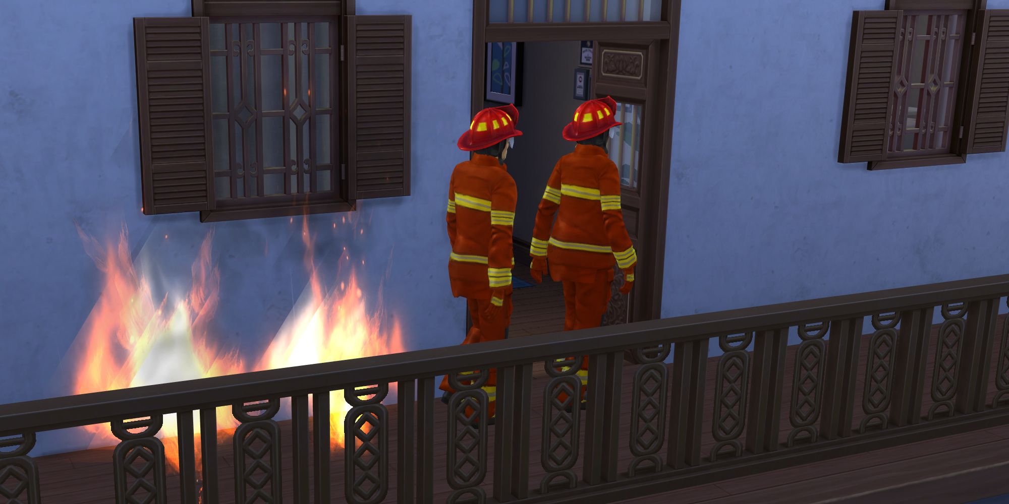 Sims 4 напрокат Бесполезные пожарные уходят от огня