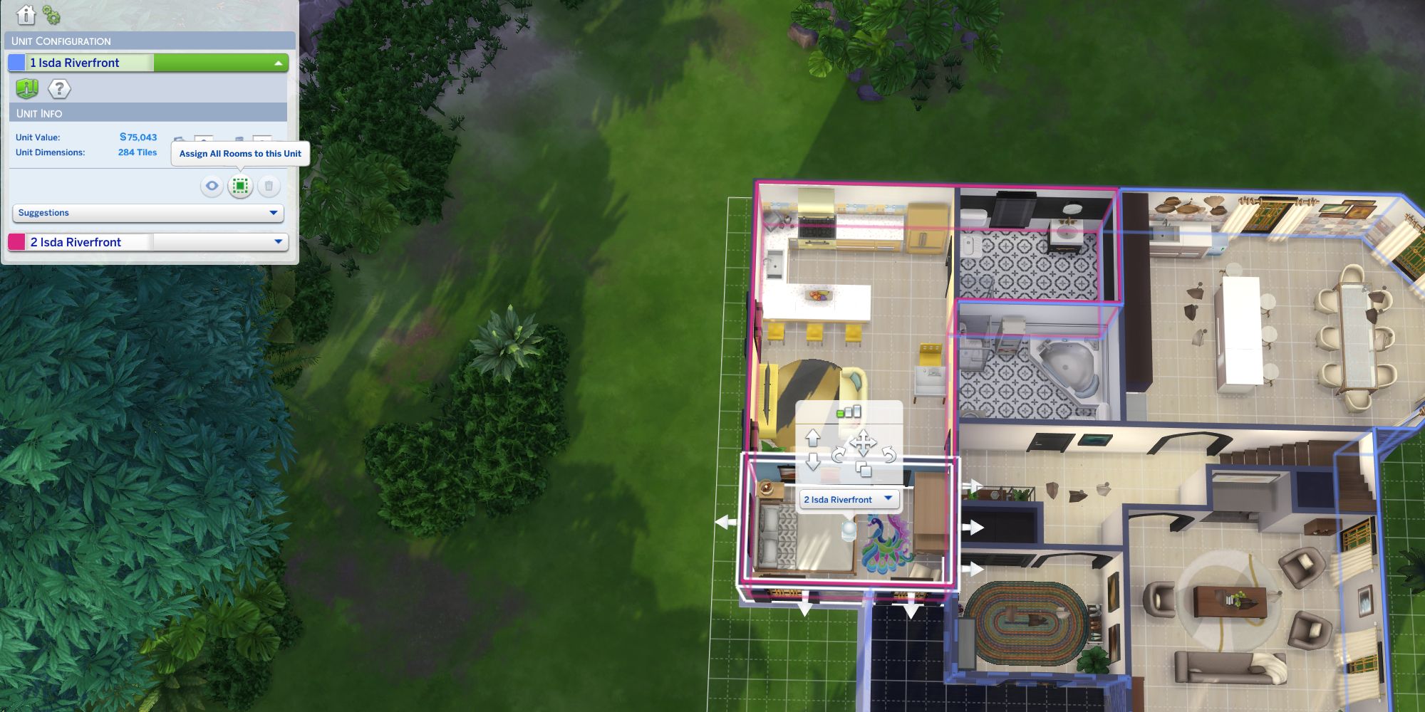 Экран меню «Sims 4 For Rent Назначение квартир»