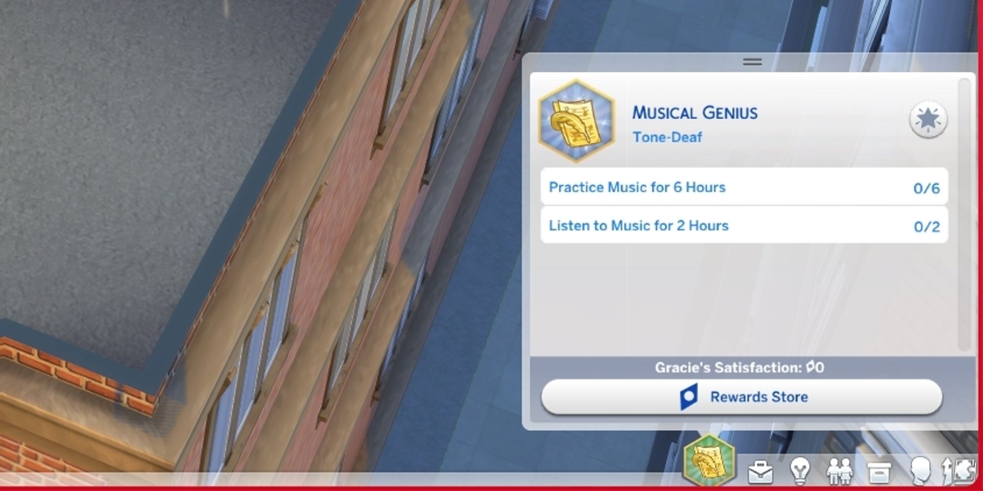 The Sims 4 баллы удовлетворения стремление к первому уровню музыкального гения