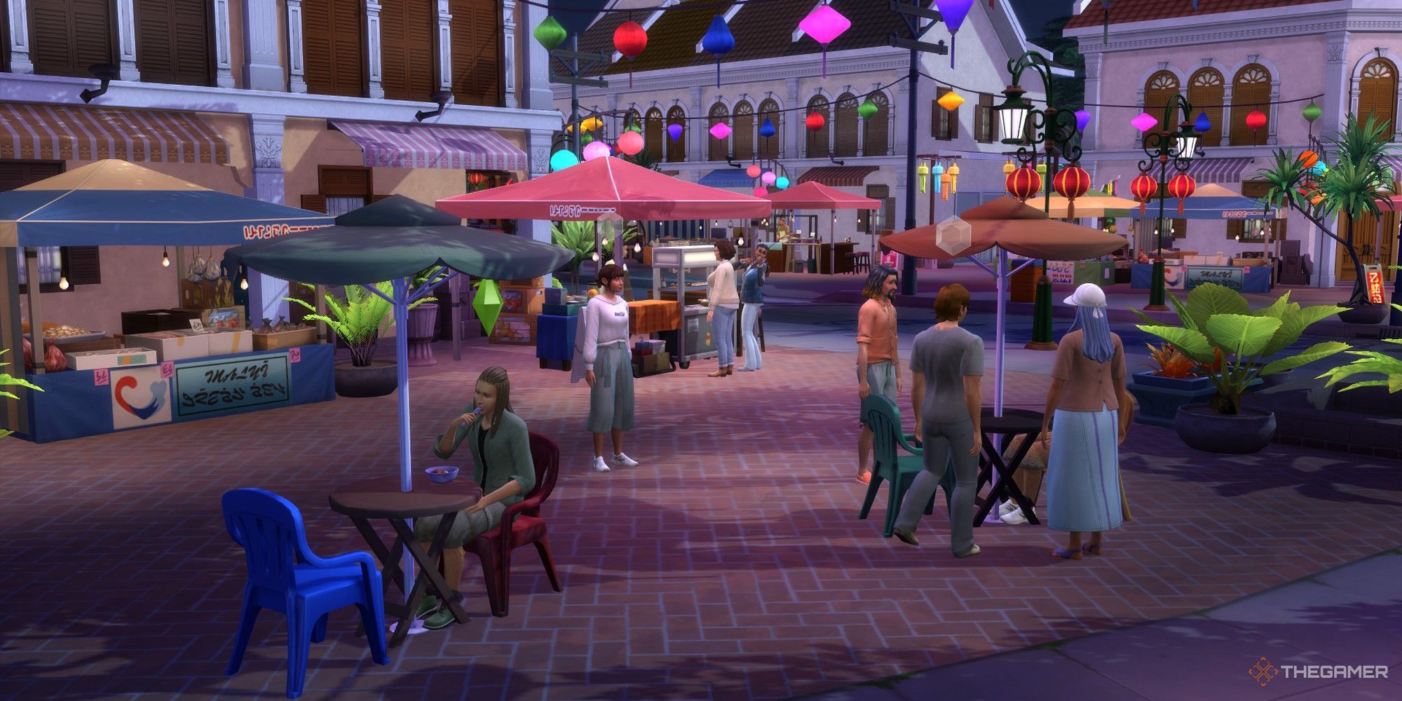 Tomarang noční trh s Sims prozkoumávat Sims 4 k pronájmu