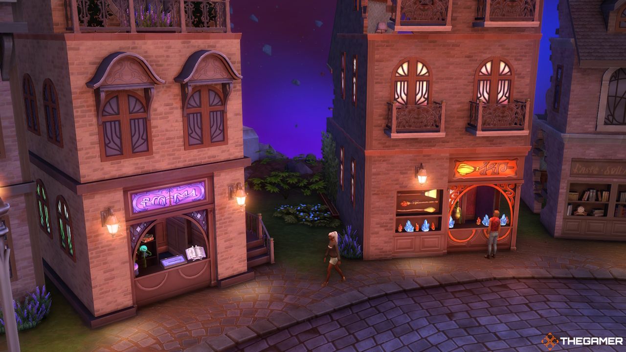Два магических магазина на Касторовой аллее в Sims 4