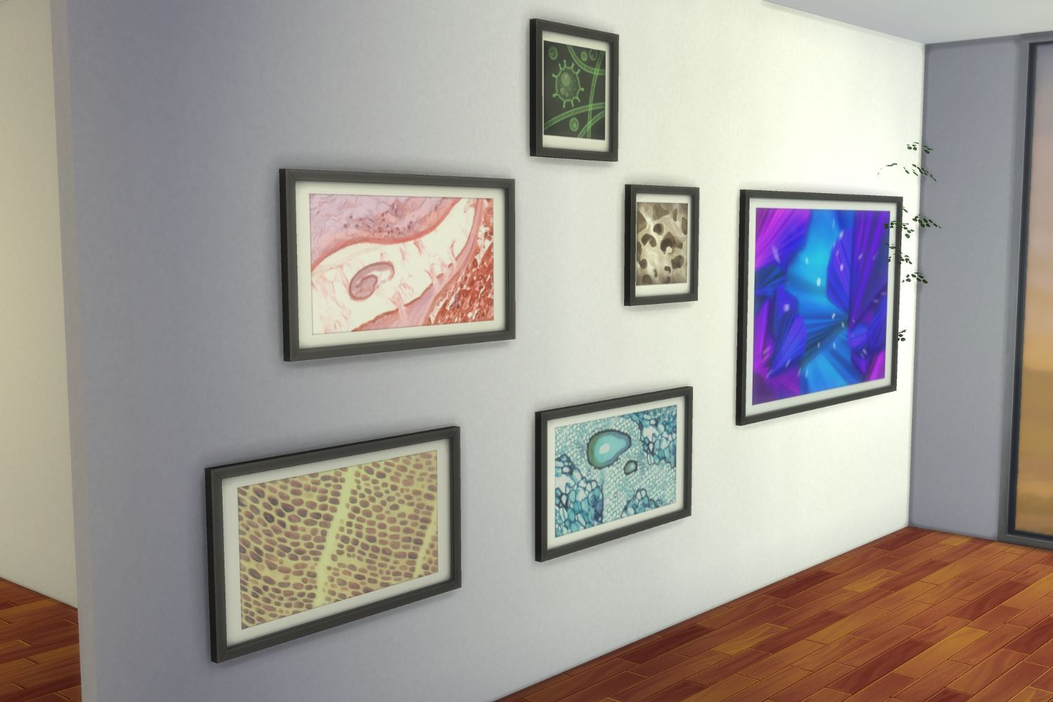 Sims 4 микроскопические отпечатки стен