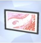 На скриншоте Sims 4 изображен микроскопический отпечаток под названием Party In Pink.