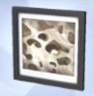 На скриншоте Sims 4 показан микроскопический отпечаток под названием Trace Remains.