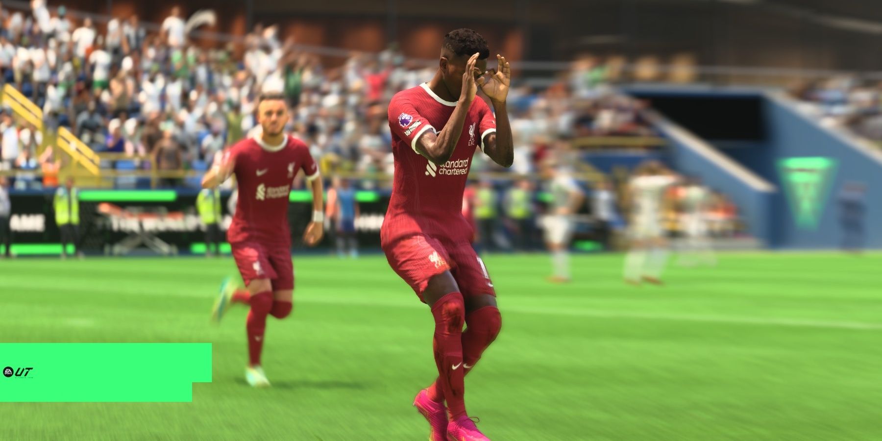 Ансу Фати использует Griddy после гола в EA Sports FC 24.