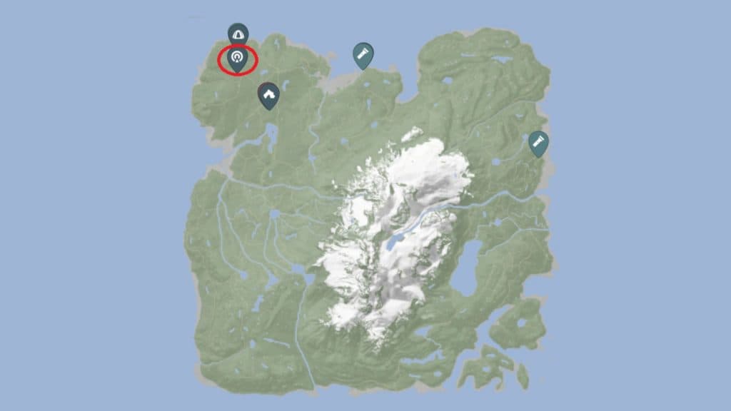 Скриншот, показывающий местонахождение дробовика в Sons of the Forest.